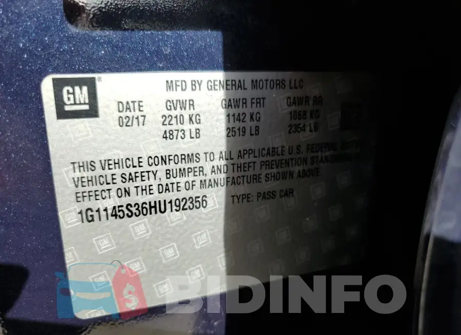 1G1145S36HU192356 Photo# 12