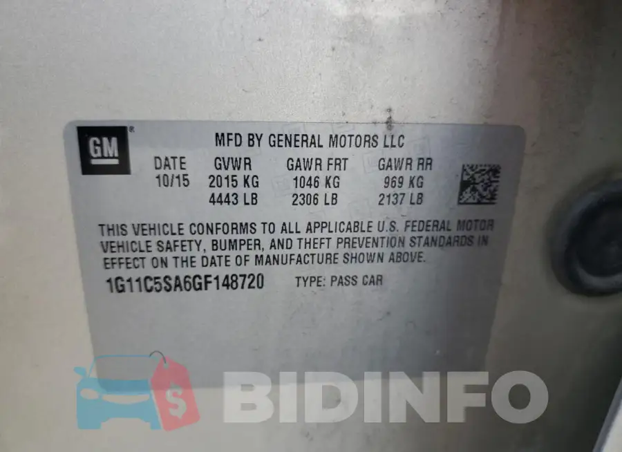 1G11C5SA6GF148720 Photo# 13