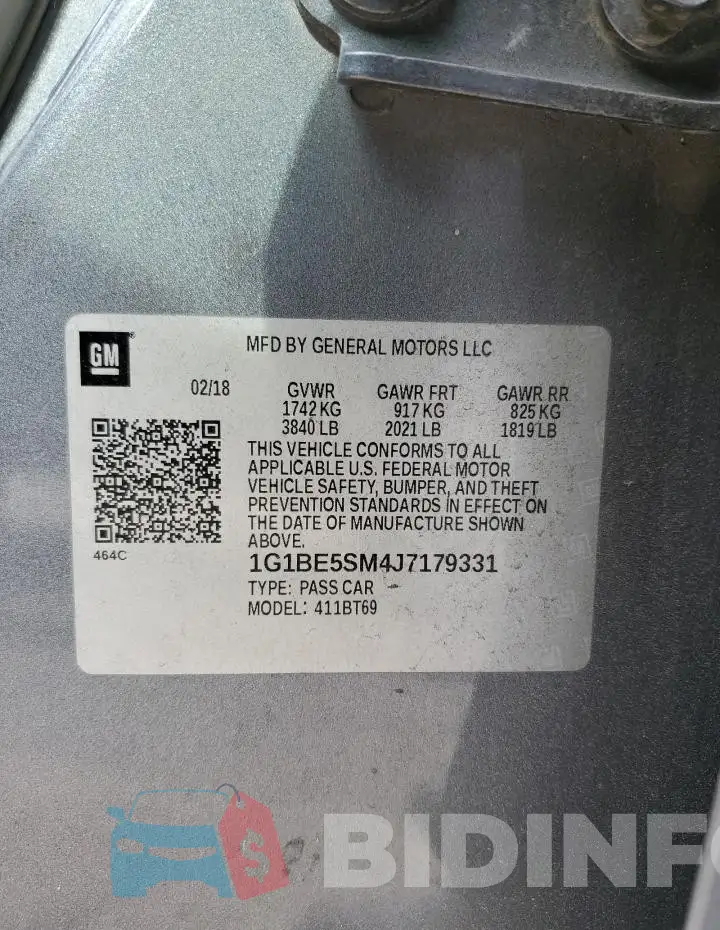 1G1BE5SM4J7179331 Photo# 12