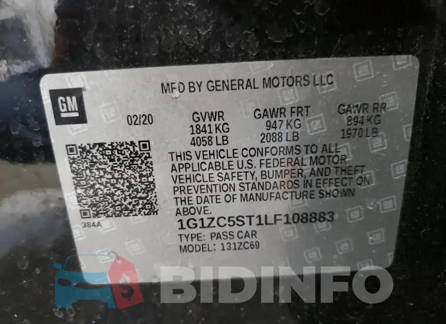 1G1ZC5ST1LF108883 Photo# 12