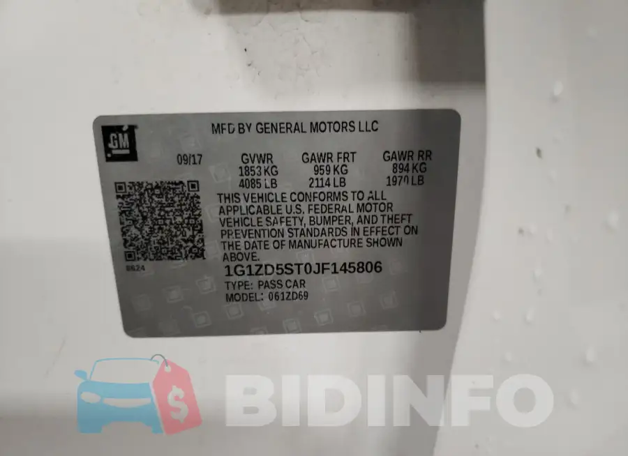 1G1ZD5ST0JF145806 Photo# 12