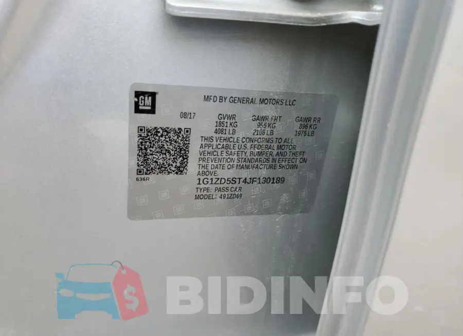 1G1ZD5ST4JF130189 Photo# 12
