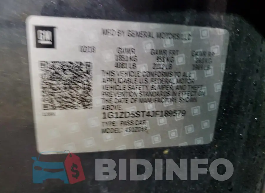 1G1ZD5ST4JF189579 Photo# 12