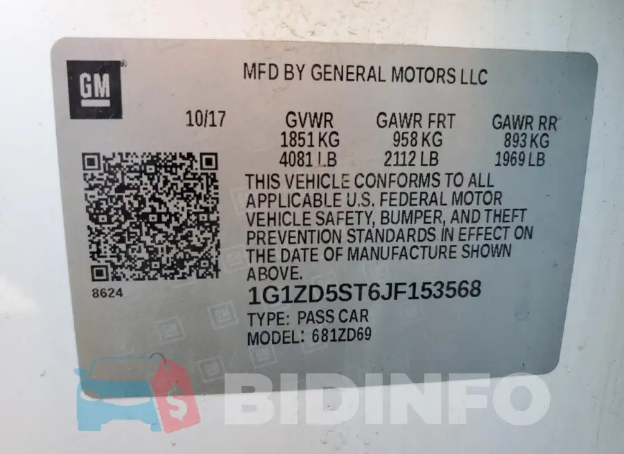 1G1ZD5ST6JF153568 Photo# 13