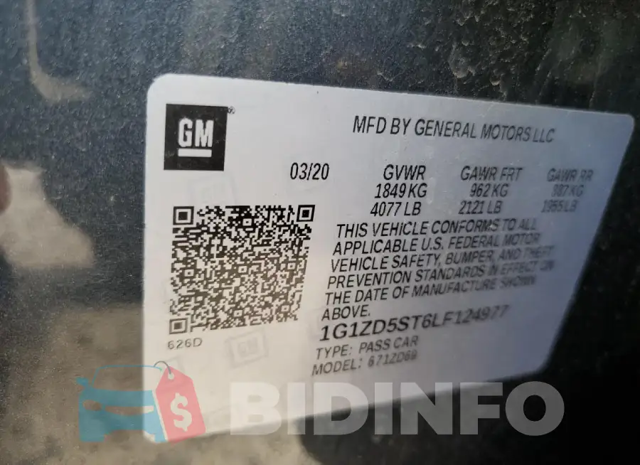 1G1ZD5ST6LF124977 Photo# 12
