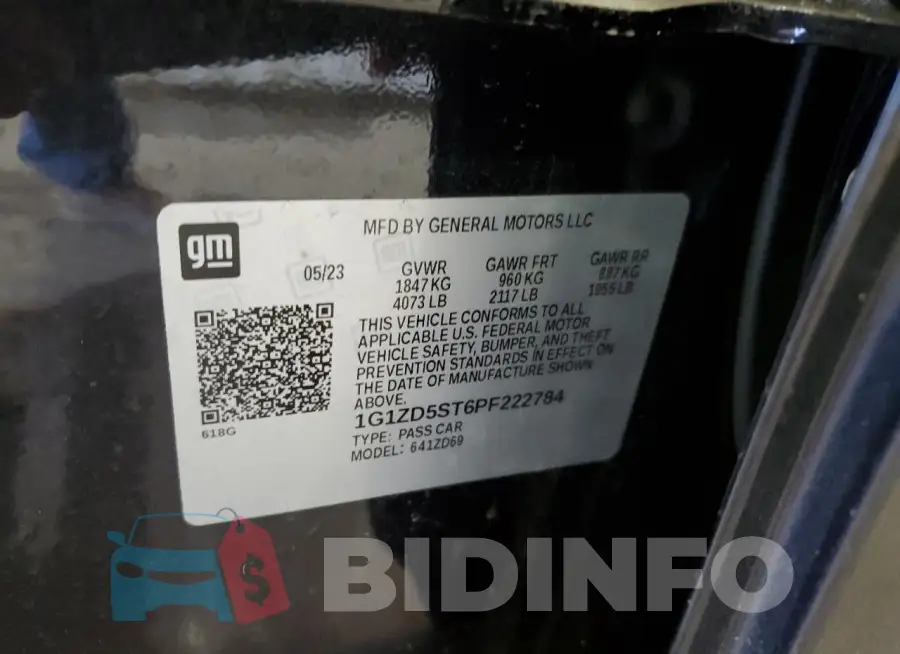 1G1ZD5ST6PF222784 Photo# 13