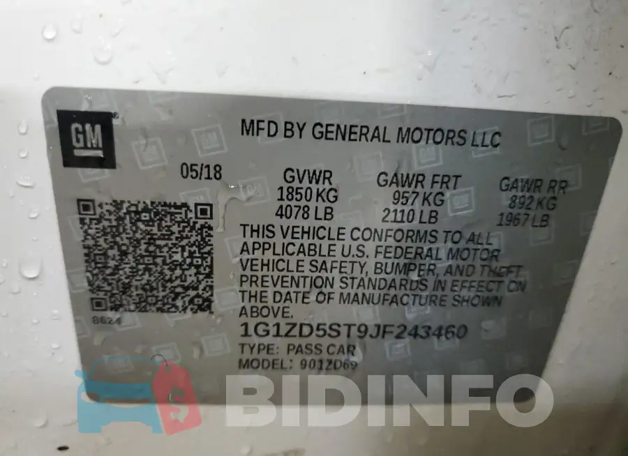 1G1ZD5ST9JF243460 Photo# 12