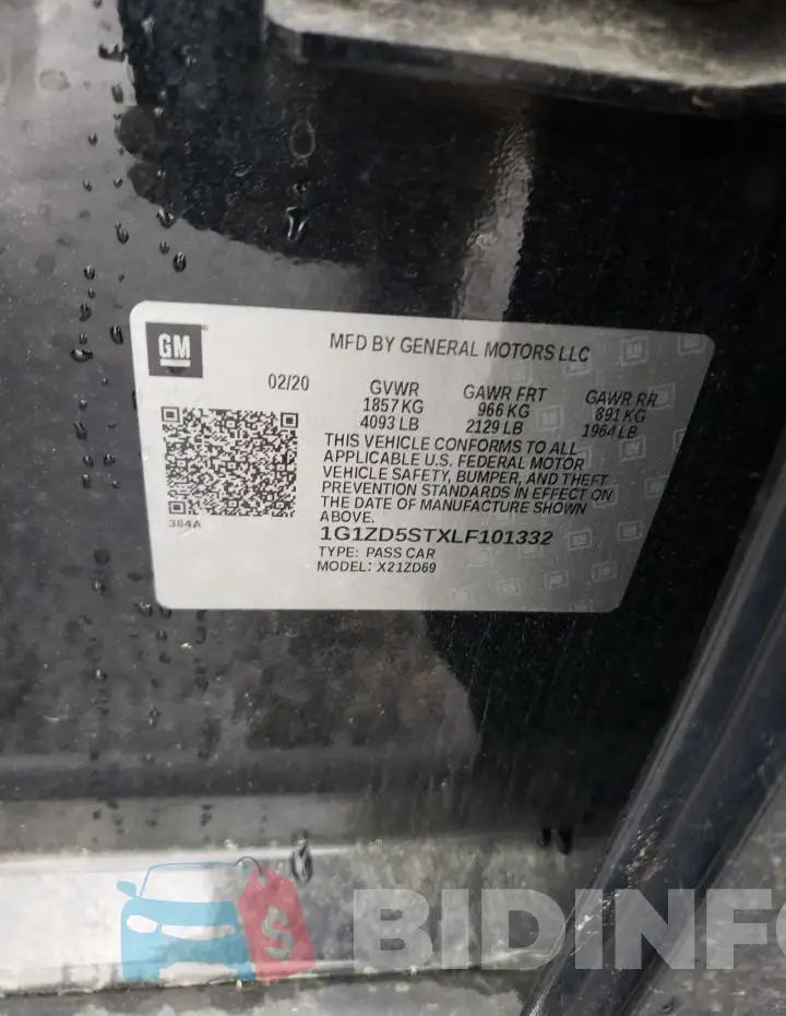 1G1ZD5STXLF101332 Photo# 12