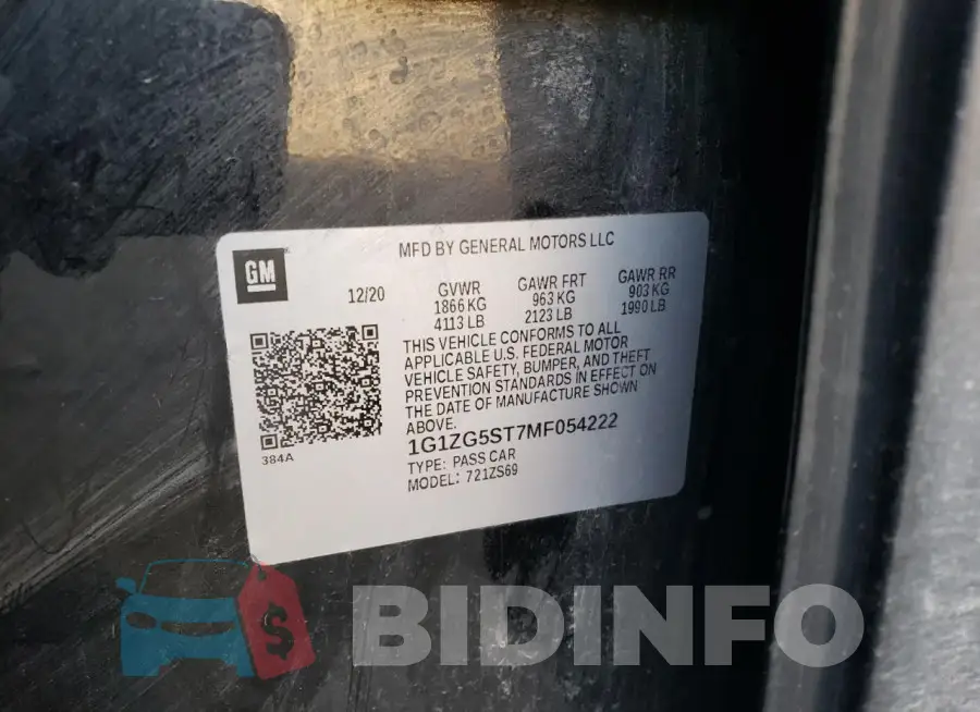 1G1ZG5ST7MF054222 Photo# 13