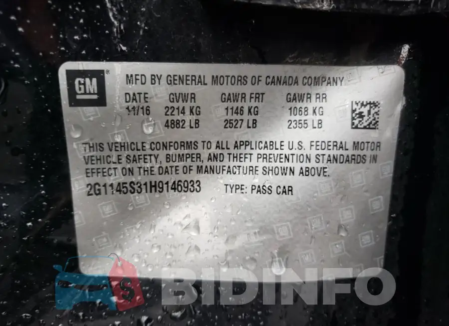 2G1145S31H9146933 Photo# 12