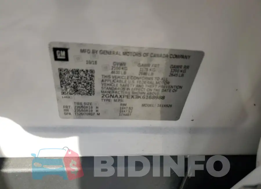 2GNAXPEX3K6168988 Photo# 12