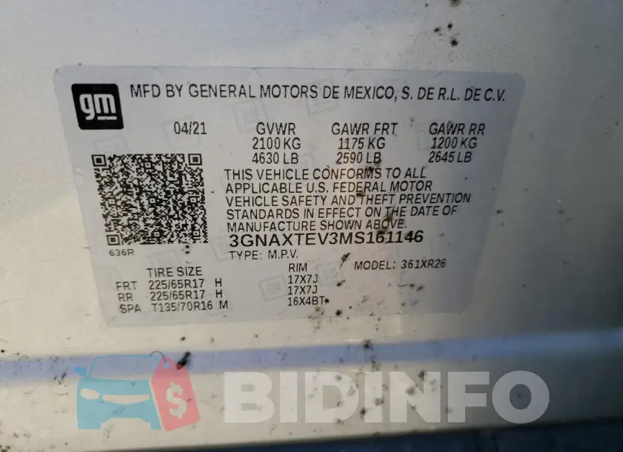 3GNAXTEV3MS161146 Photo# 12