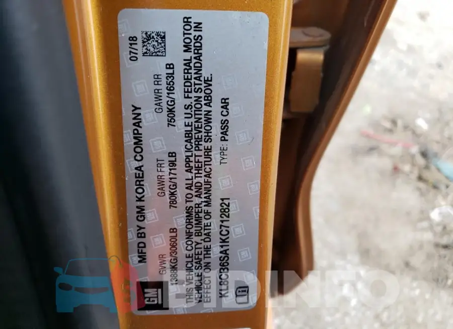 KL8CB6SA1KC712821 Photo# 12
