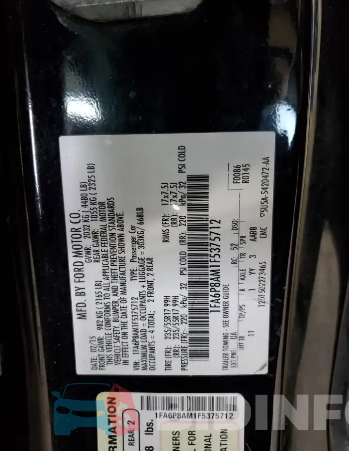 1FA6P8AM1F5375712 Photo# 12