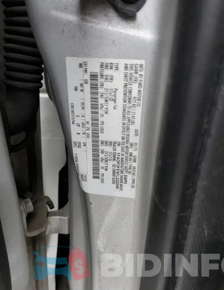 1FADP3FE9FL222549 Photo# 12