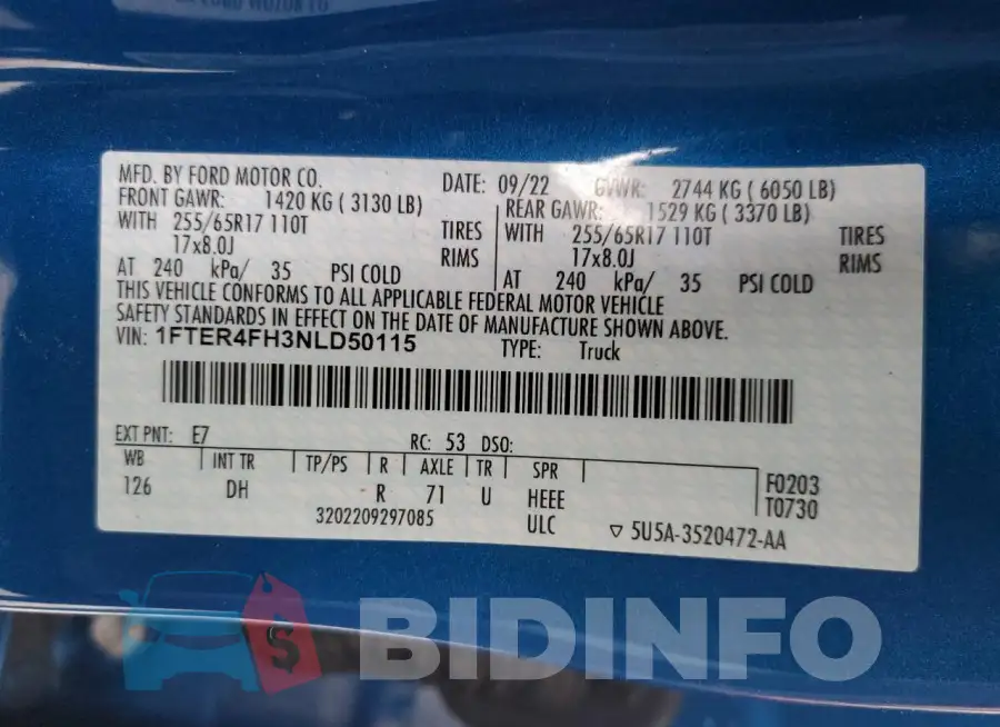 1FTER4FH3NLD50115 Photo# 12