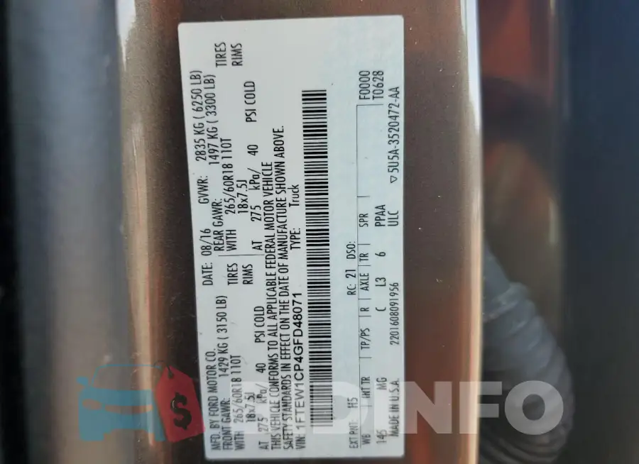 1FTEW1CP4GFD48071 Photo# 12