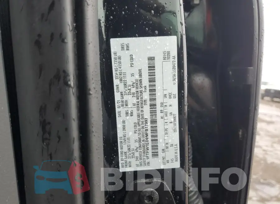 1FTFW1ED9MFB17993 Photo# 12