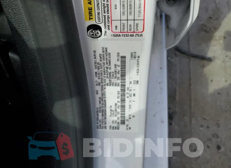 3FADP4EJ4HM145966 Photo# 12