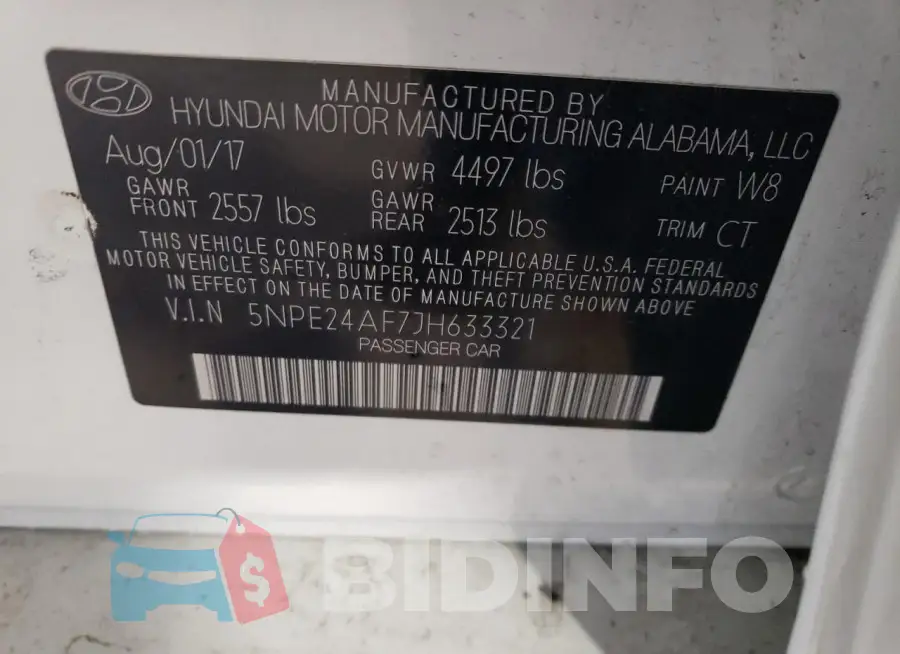 5NPE24AF7JH633321 Photo# 12