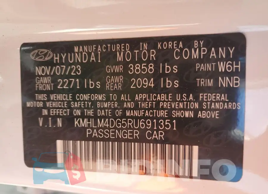 KMHLM4DG5RU691351 Photo# 13