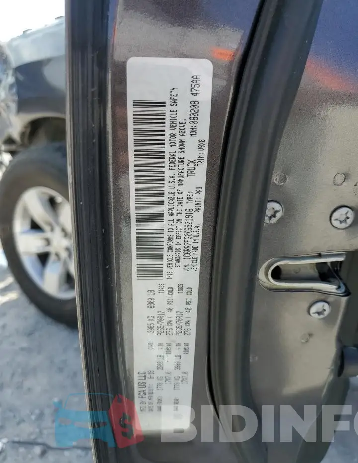1C6RR7FG0KS501916 Photo# 12