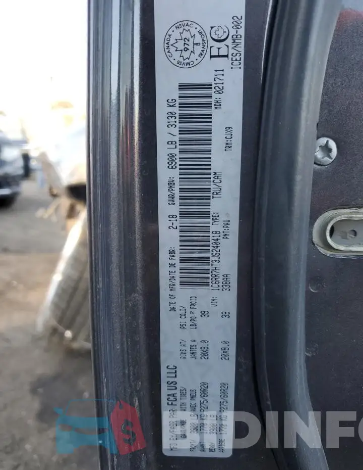 1C6RR7HT3JS240418 Photo# 12