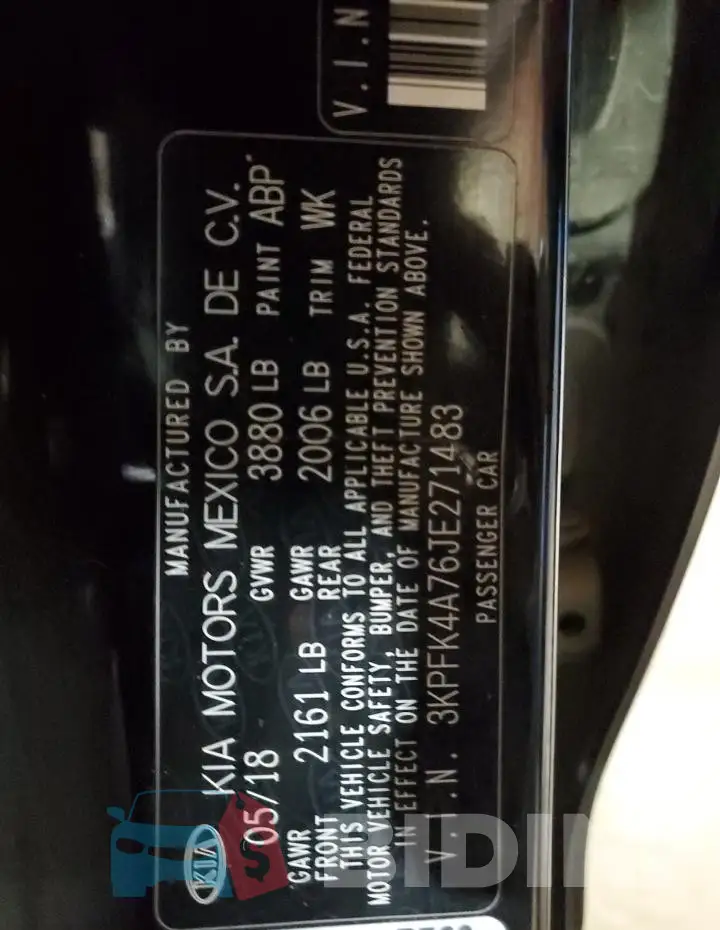 3KPFK4A76JE271483 Photo# 12