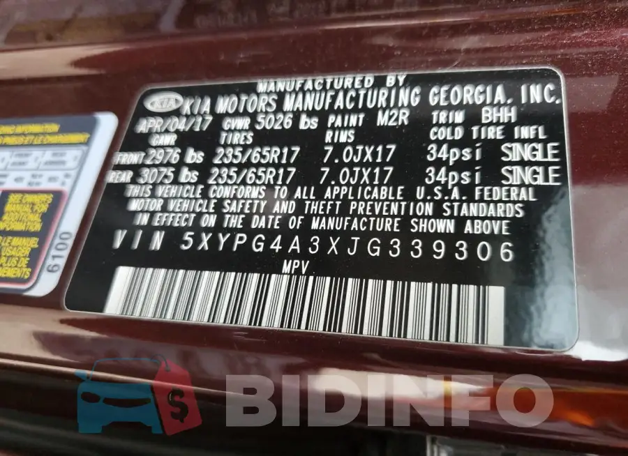 5XYPG4A3XJG339306 Photo# 14
