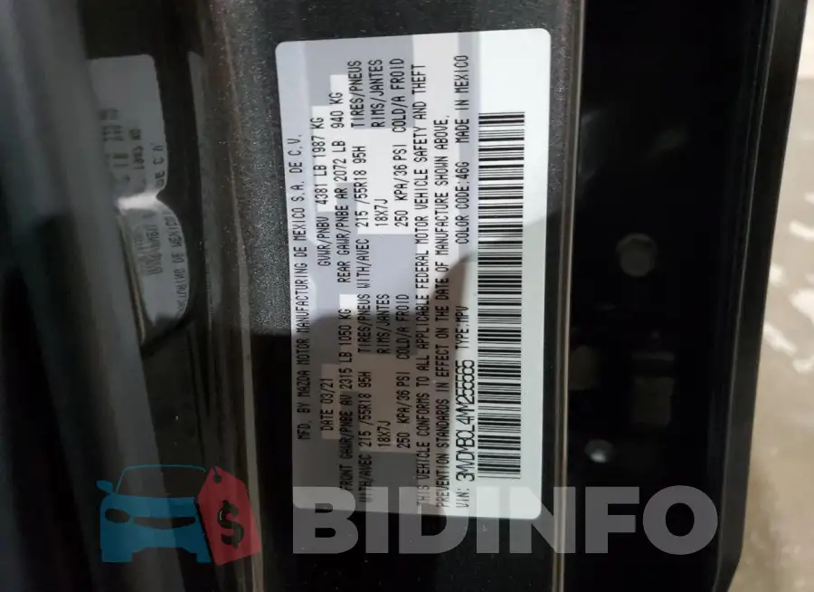 3MVDMBCL4MM255565 Photo# 13
