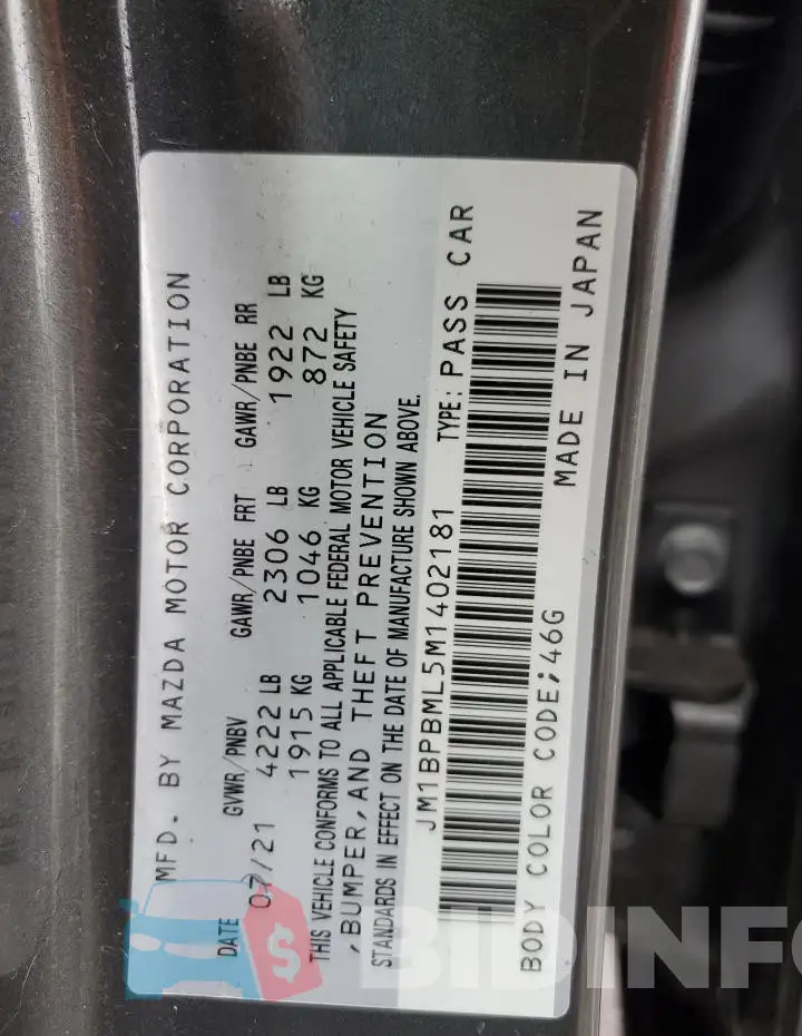 JM1BPBML5M1402181 Photo# 13