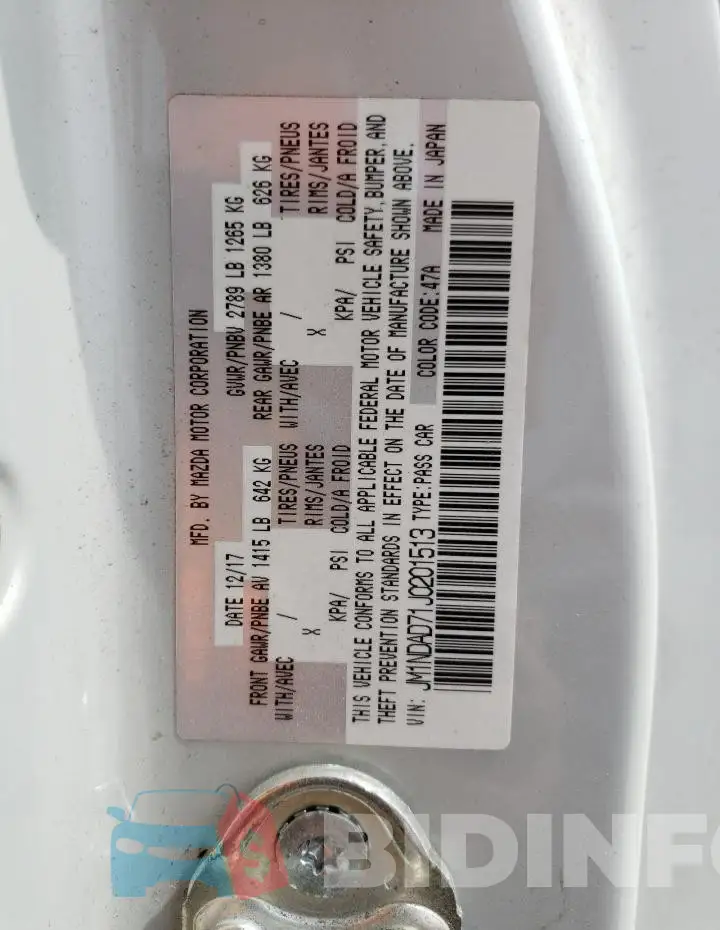 JM1NDAD71J0201513 Photo# 12