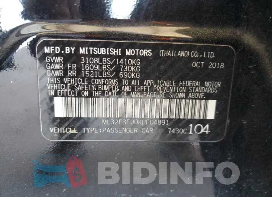 ML32F3FJ0KHF04891 Photo# 12
