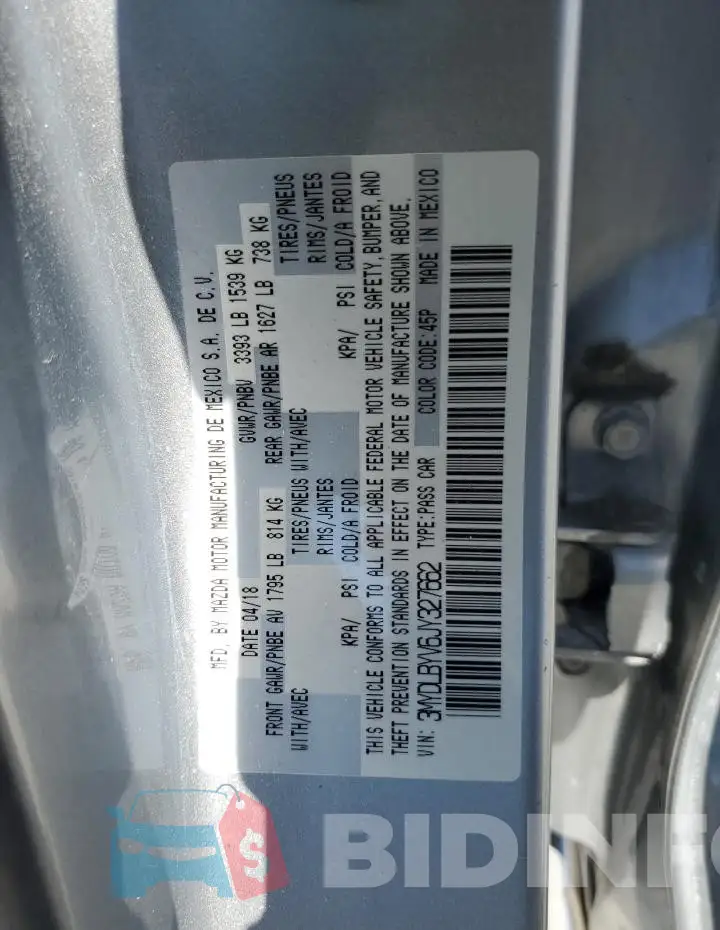 3MYDLBYV6JY327662 Photo# 12