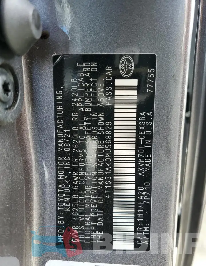 4T1S31AK0MU568829 Photo# 12