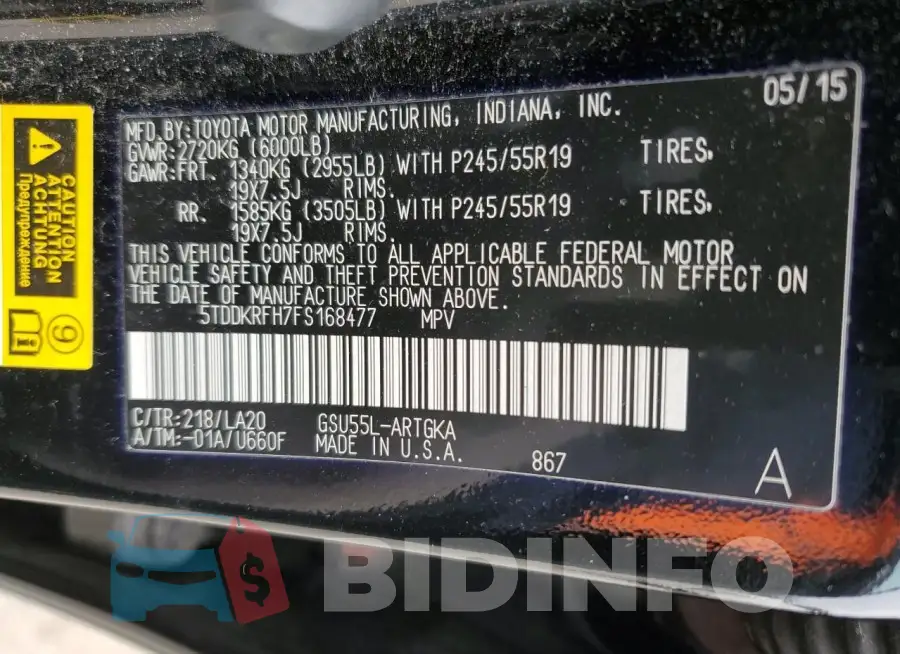5TDDKRFH7FS168477 Photo# 13