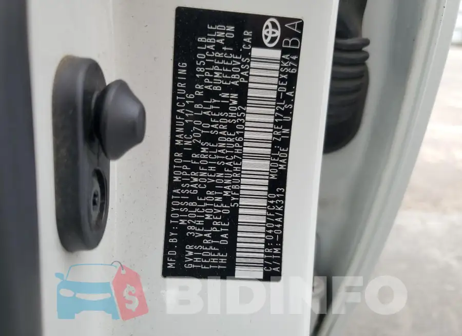 5YFBURHE7HP610352 Photo# 13