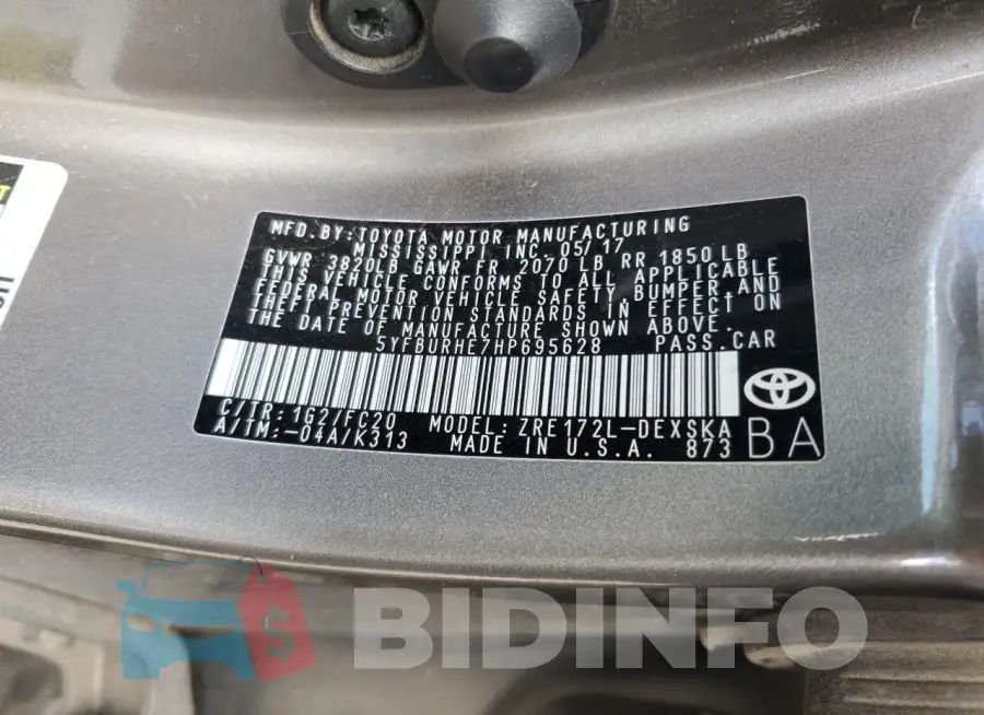 5YFBURHE7HP695628 Photo# 13