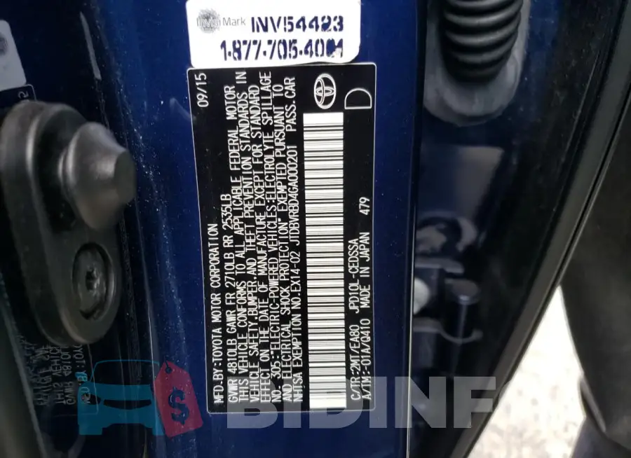 JTDBVRBD4GA000201 Photo# 12