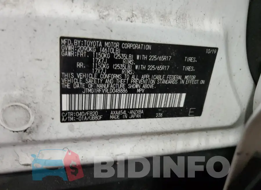 JTMG1RFV9LD048886 Photo# 13