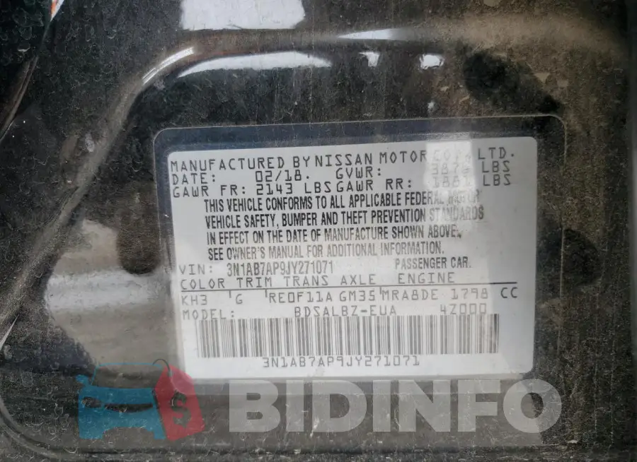 3N1AB7AP9JY271071 Photo# 12