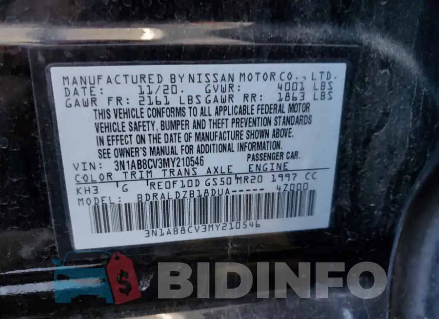 3N1AB8CV3MY210546 Photo# 12