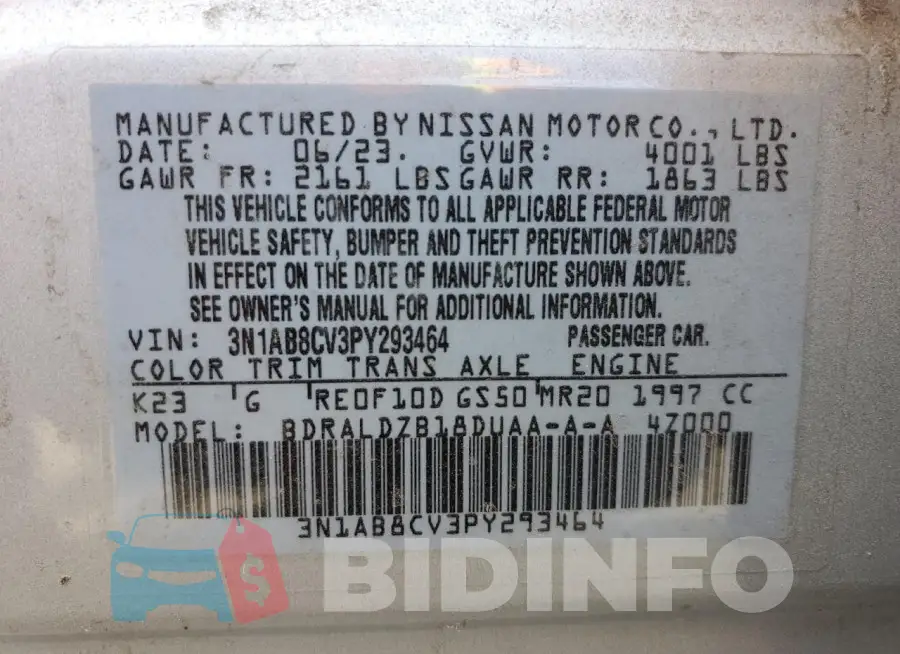 3N1AB8CV3PY293464 Photo# 12