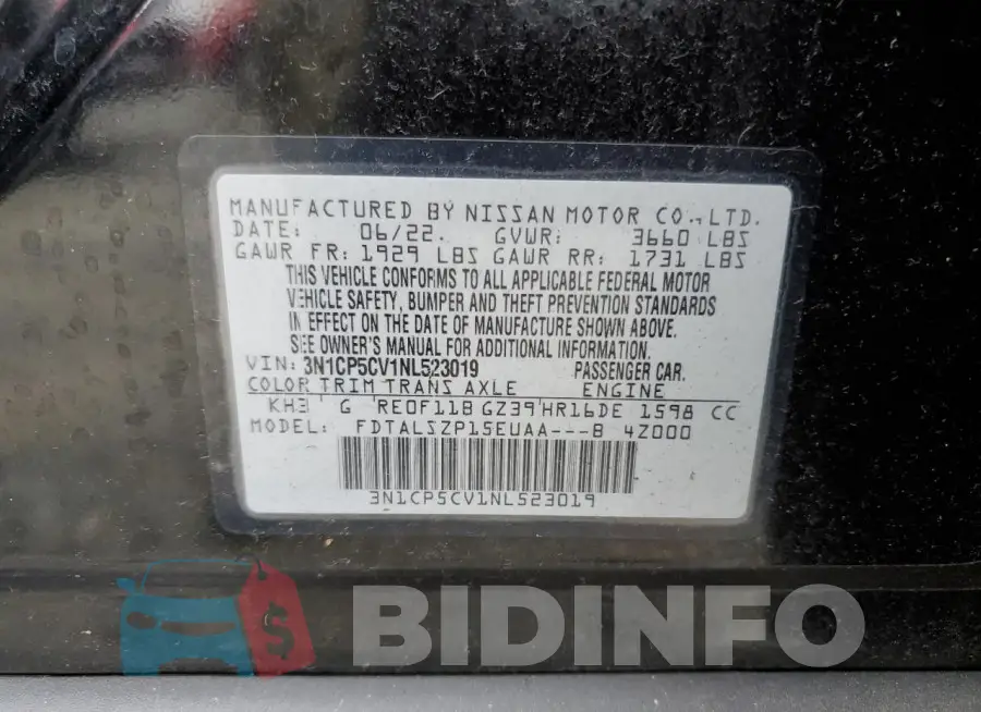 3N1CP5CV1NL523019 Photo# 14