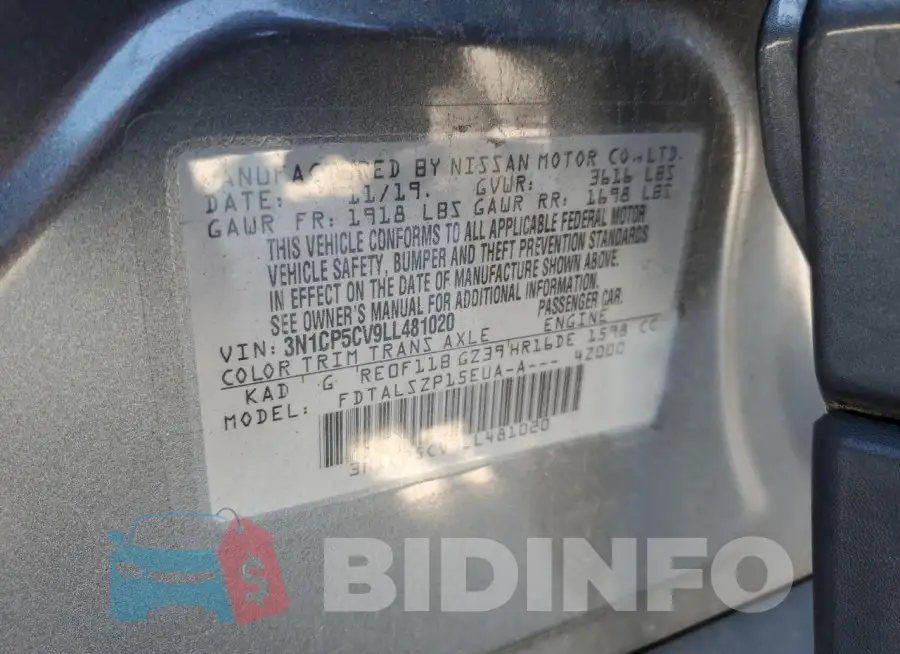 3N1CP5CV9LL481020 Photo# 14