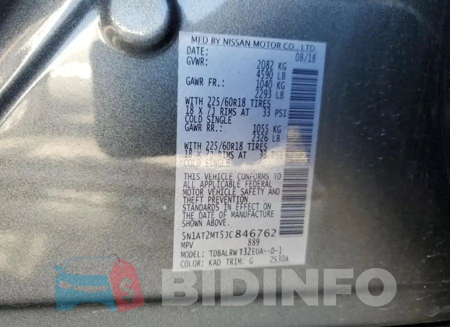 5N1AT2MT5JC846762 Photo# 14