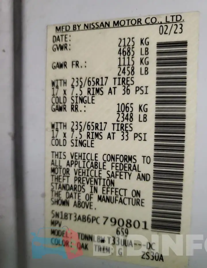 5N1BT3AB6PC790801 Photo# 13