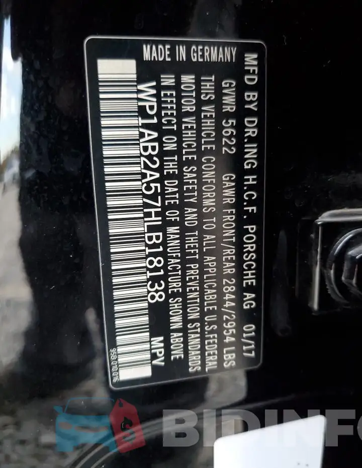 WP1AB2A57HLB18138 Photo# 12