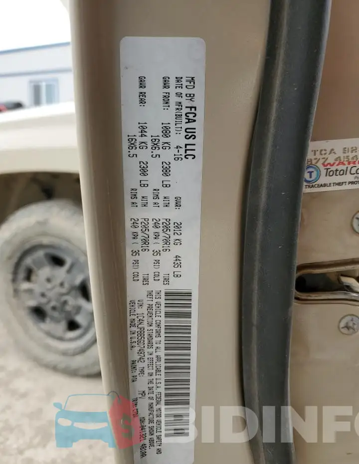 1C4NJPBB5GD748742 Photo# 13