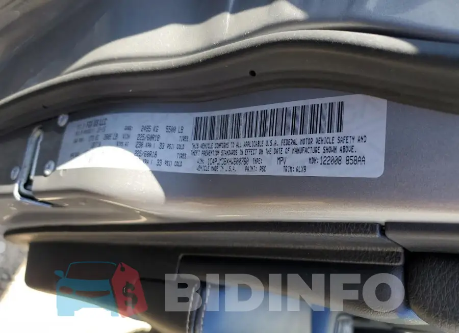 1C4PJMDBXHW600760 Photo# 12